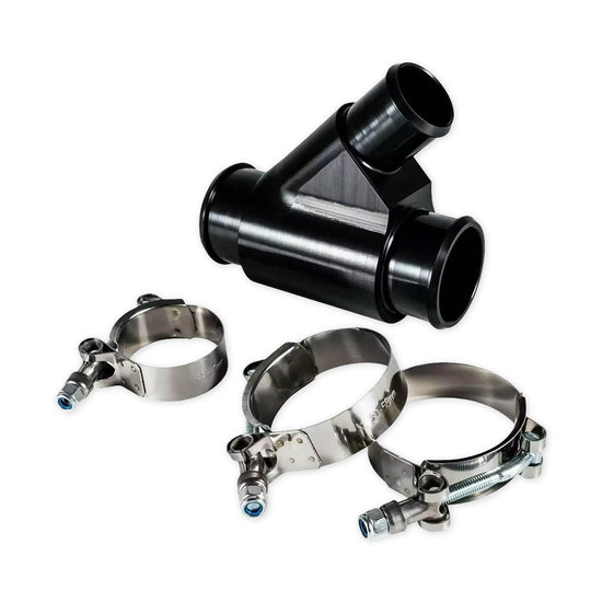 Dual Radiator Coolant Weldless Black Y-PIPE for 13-19 RAM 6.7L Dodge Cummins