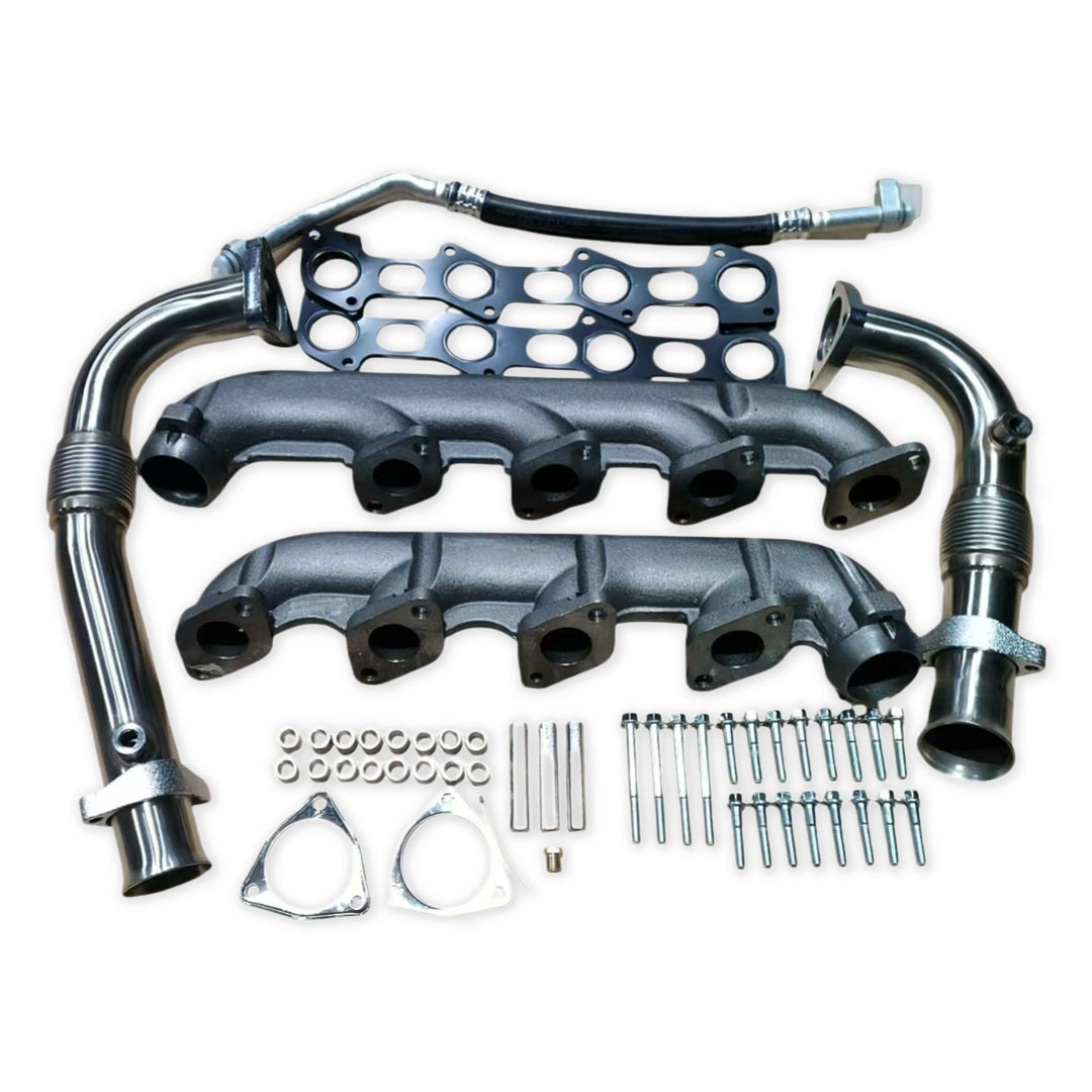 HIGH FLOW Up Pipe & Exhaust Manifold Kit For 2008–