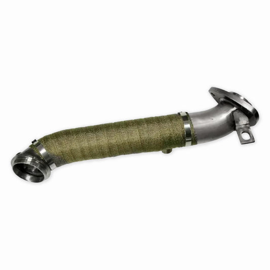 3" Turbo Pipe W Heat Wrap For 3 Bolt Flange 15.5-1