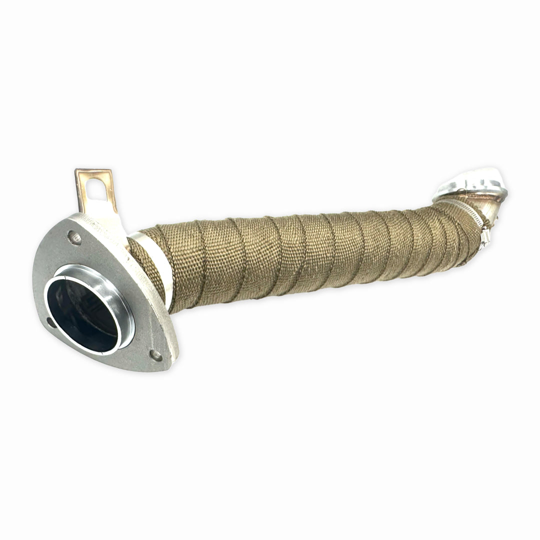 3" Turbo Pipe W Heat Wrap For 3 Bolt Flange 15.5-1