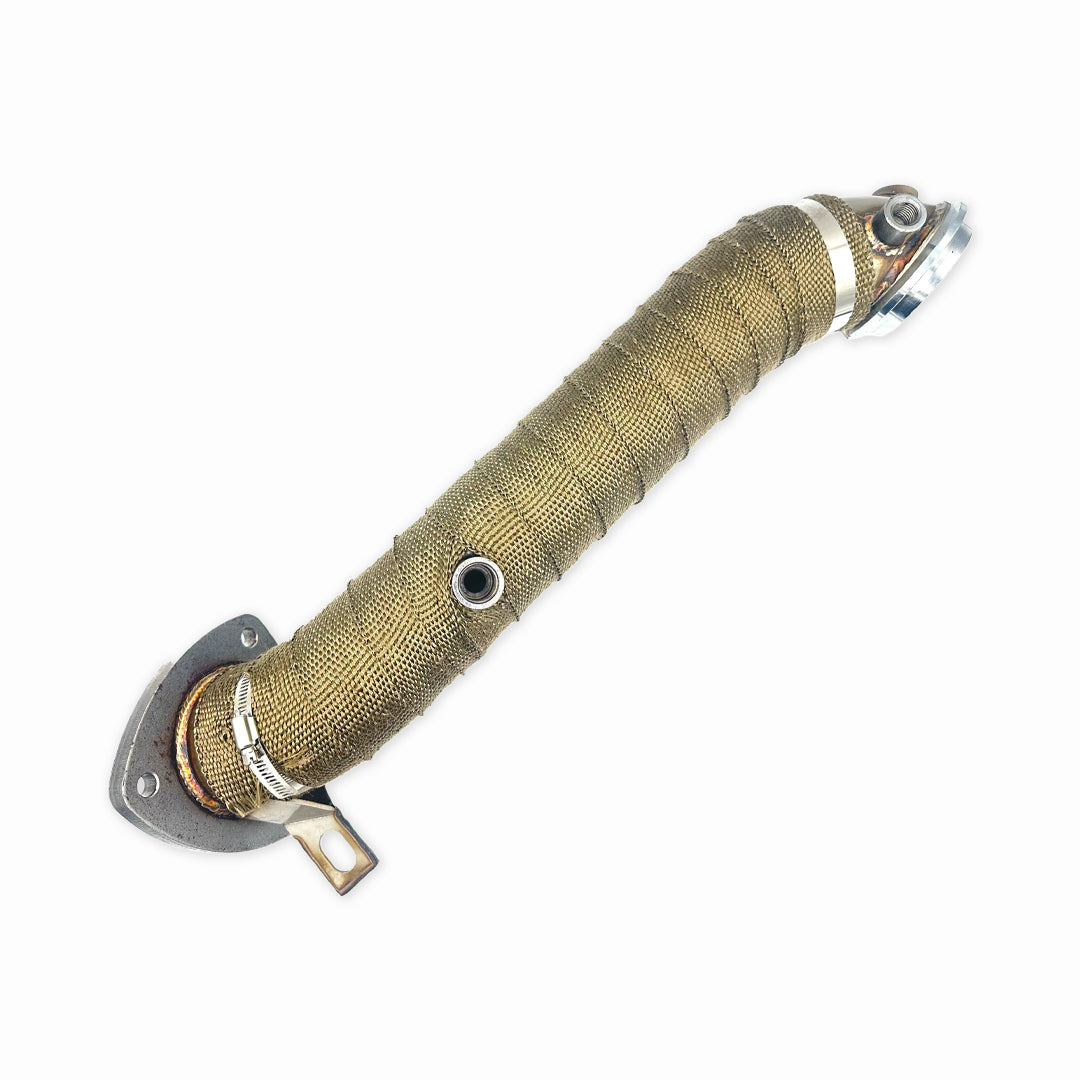 3" Turbo Pipe W Heat Wrap For 3 Bolt Flange 15.5-1