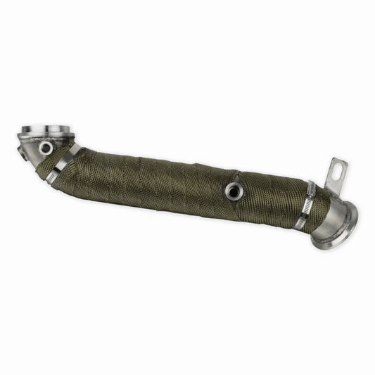 3" Turbo Exhaust Pipe W Heat Wrap For 2011-2015 Ch