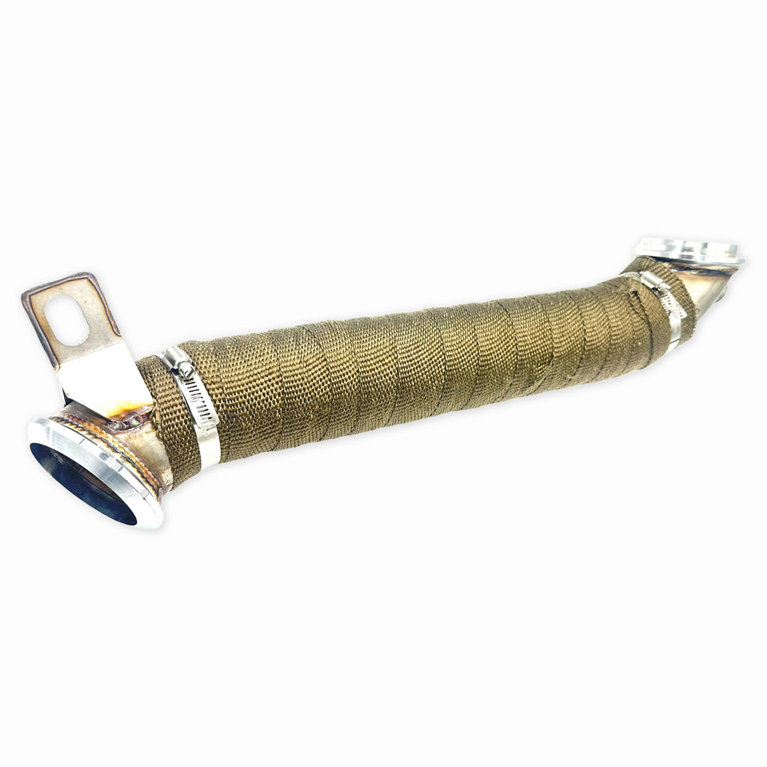 3" Turbo Exhaust Pipe W Heat Wrap For 2011-2015 Ch