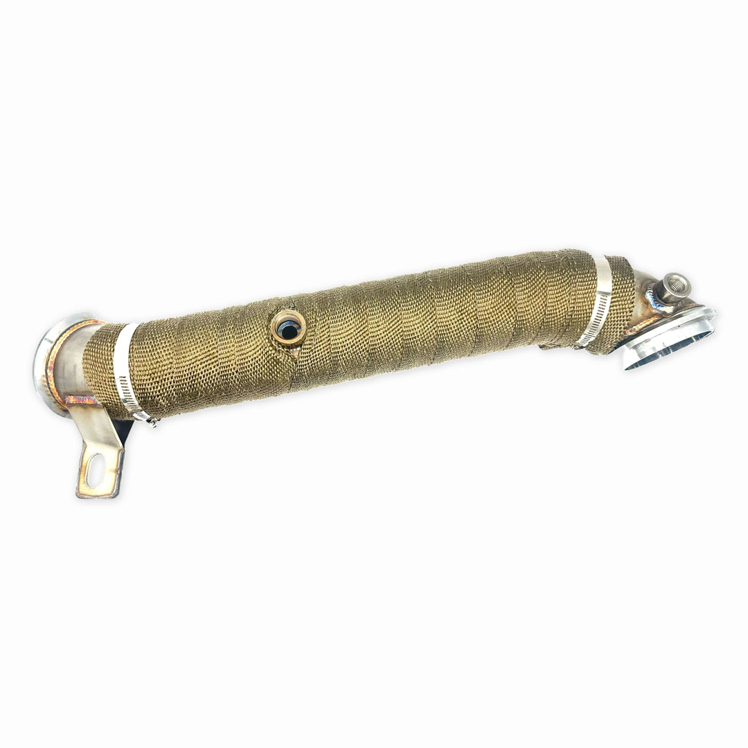 3" Turbo Exhaust Pipe W Heat Wrap For 2011-2015 Ch